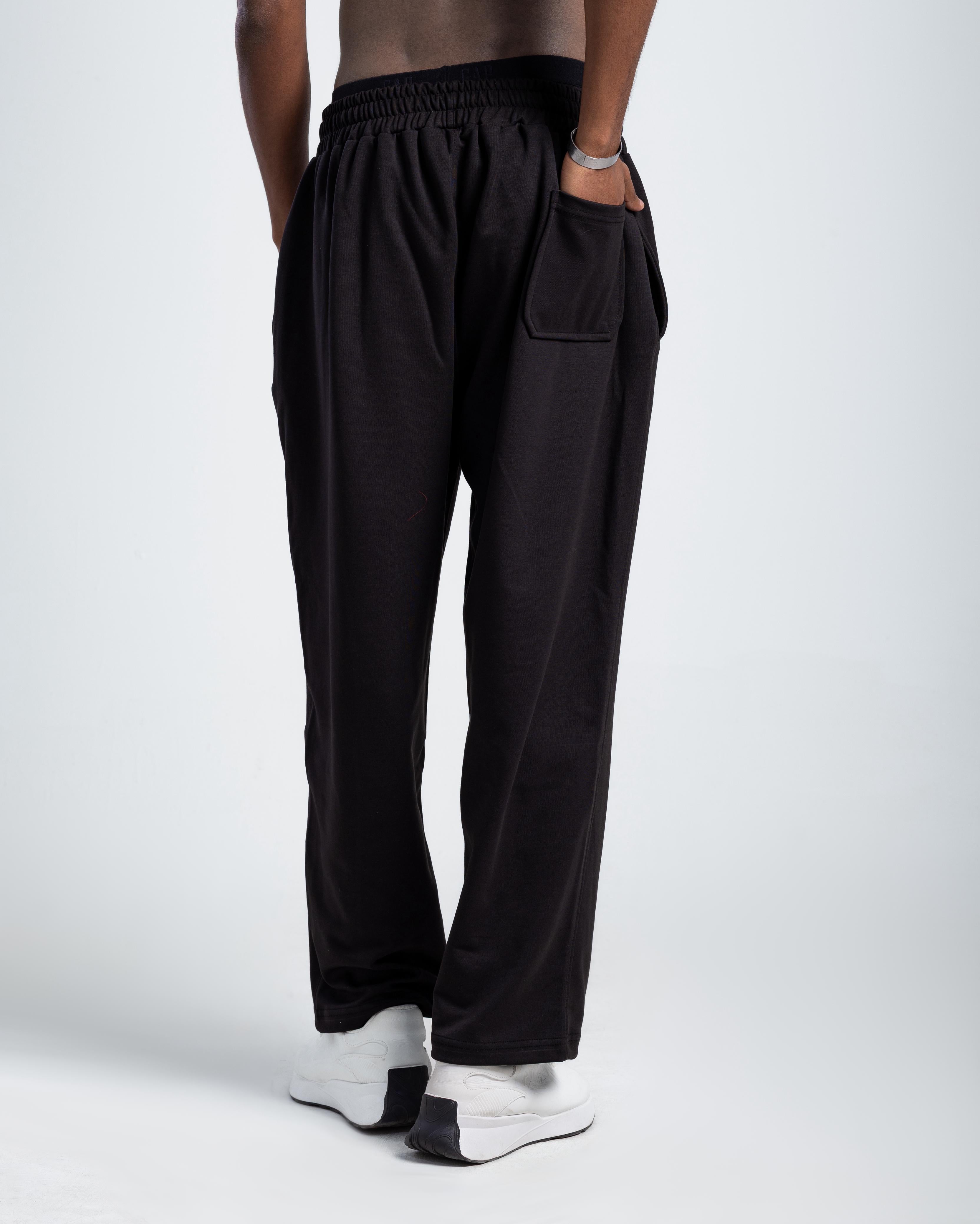 BLACK BASIC SWEATPANT