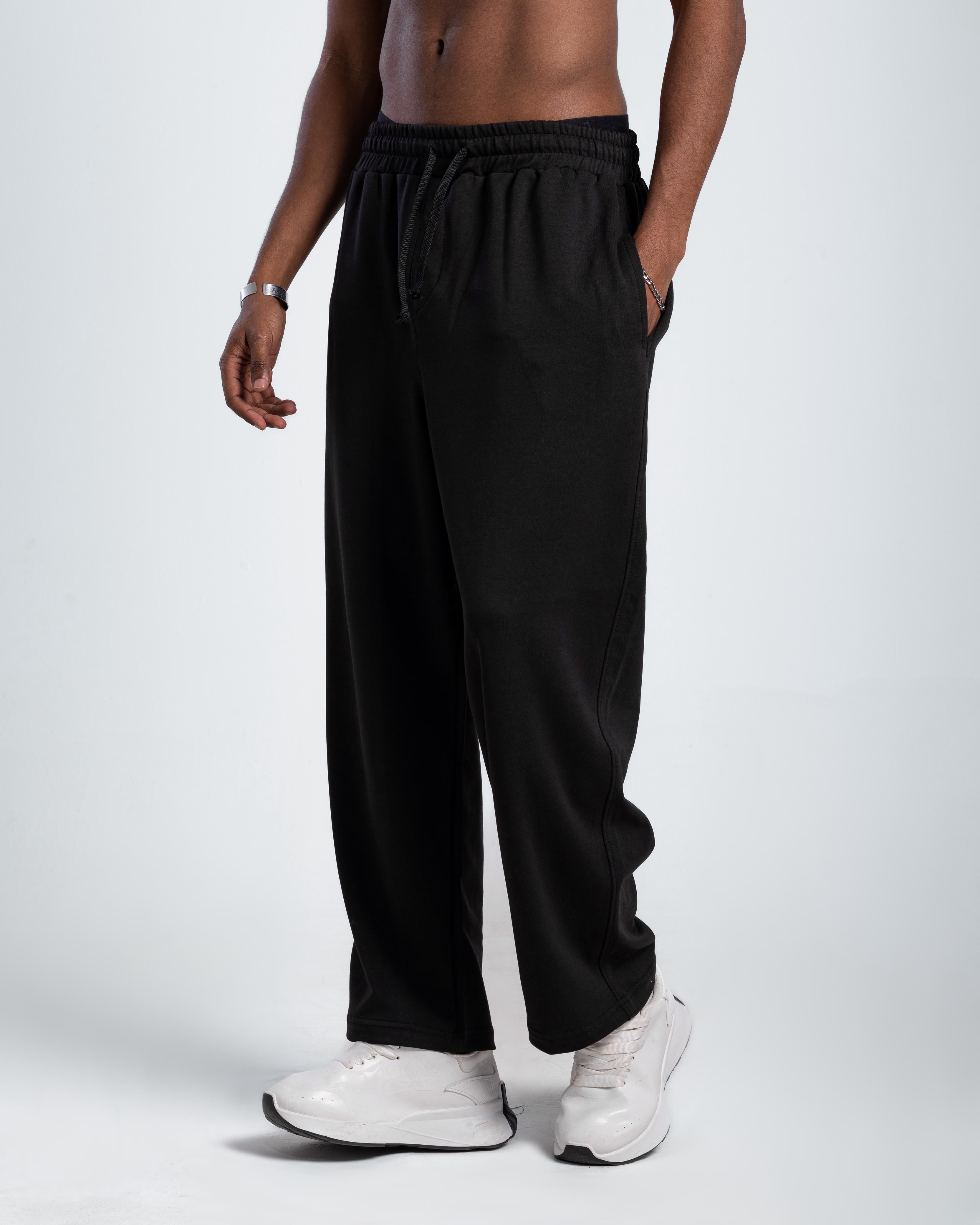 BLACK BASIC SWEATPANT